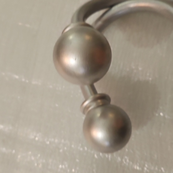 Silvertone Curtain Tiebacks &  Rod Brackets - Picture 3 of 5